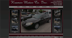 Desktop Screenshot of kramermotorcoinc.com