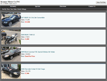 Tablet Screenshot of kramermotorcoinc.com